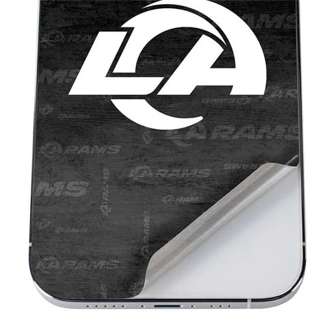 NFL Los Angeles Rams Black & White iPhone 12 Pro Max Skin